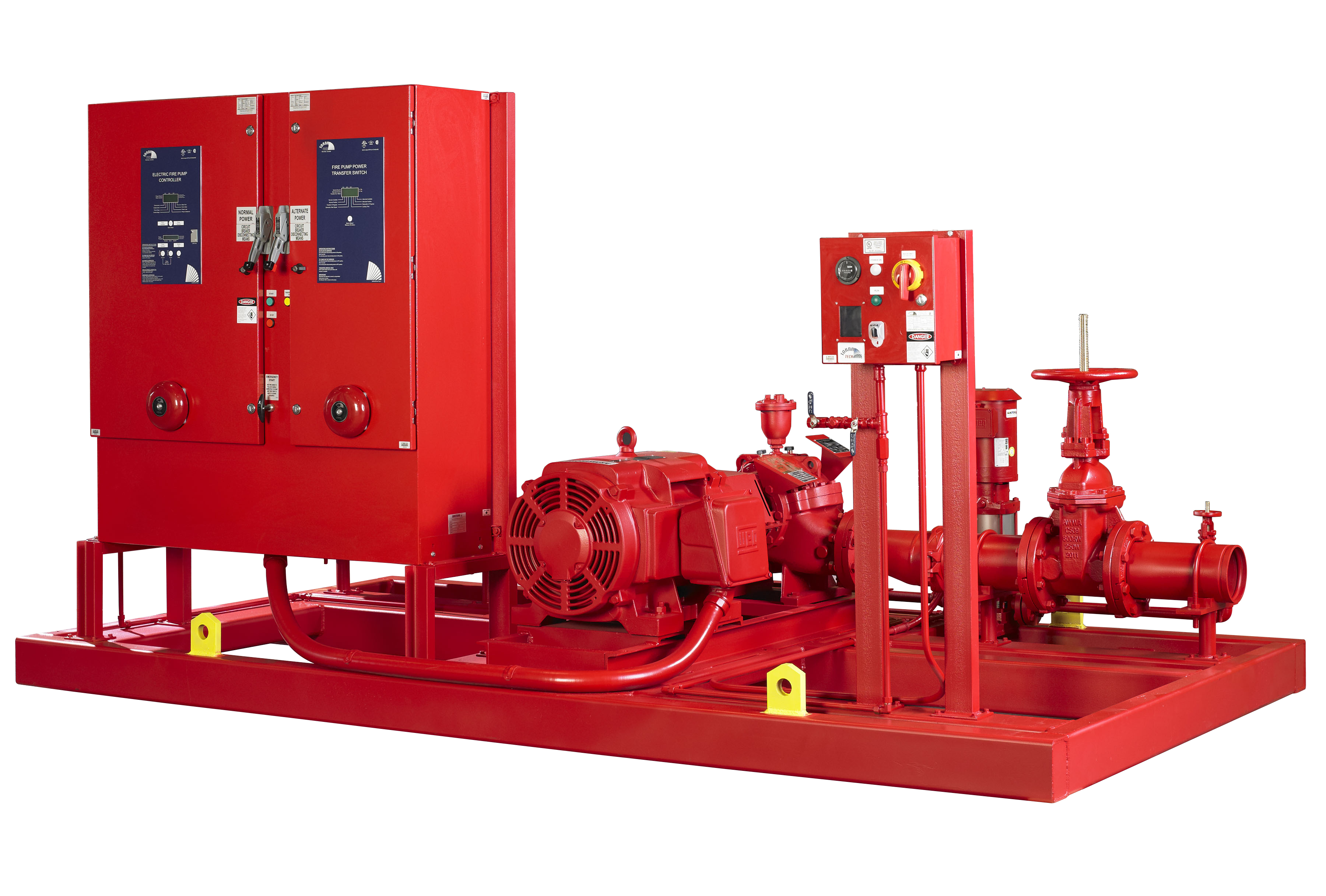 The enhanced Armstrong Fluid Technology HSC Firepak™ is a completely integrated, fully-packaged fire pump solution that provides both designers and contractors with a unique set of advantages. The innovative “Plug and Play” design allows fast and easy installation.