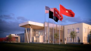 U.S. Army Cyber Command and Second Army's new headquarters is depicted in this image from a "fly-through" video showing what the facility at Fort Gordon, Ga., is expected to look like when completed. A groundbreaking ceremony is scheduled for Nov. 29. (Photo Credit: U.S. Army) 