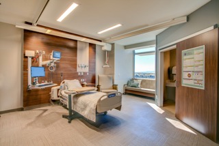 Individual patient rooms measuring 280 square feet, larger the hospital’s current rooms which average 240 square feet, provide ample space for visiting families including a sofa bed for overnight stays. The facility features latest technology giving clinical staff the support they require at the nursing stations and at the patient bedside.