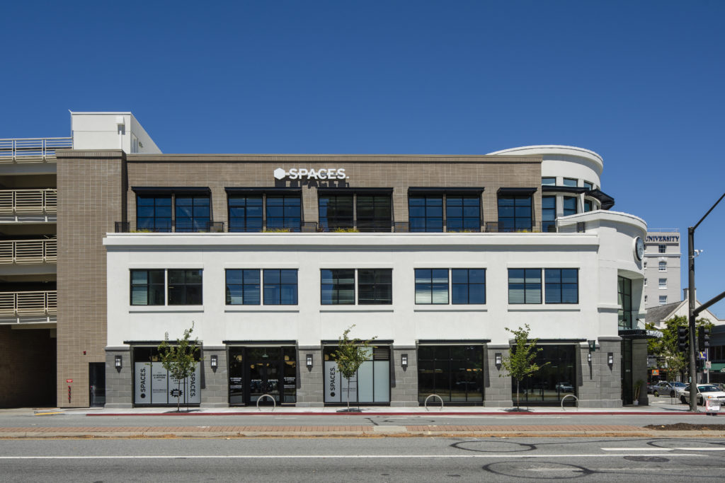 Mixed use building built with NewBrick in San Mateo, CA.