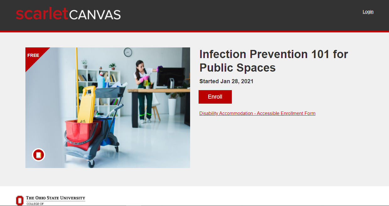 Ohio State introduces free online course on Infection Prevention The