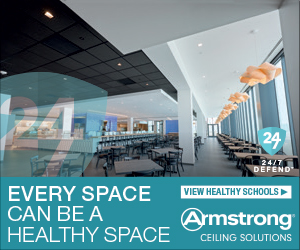 The 24/7 Defend™ portfolio of ceiling solutions provides healthy learning space