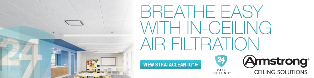 Armstrong ceilings billboard ad – in ceiling air filtration