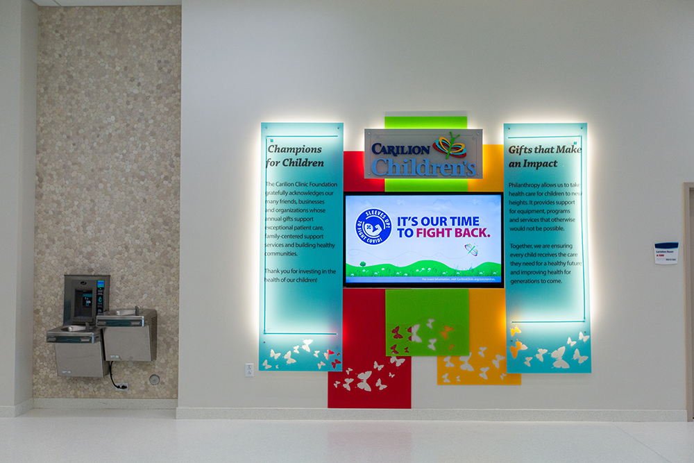 Carilion Children's center's information monitor