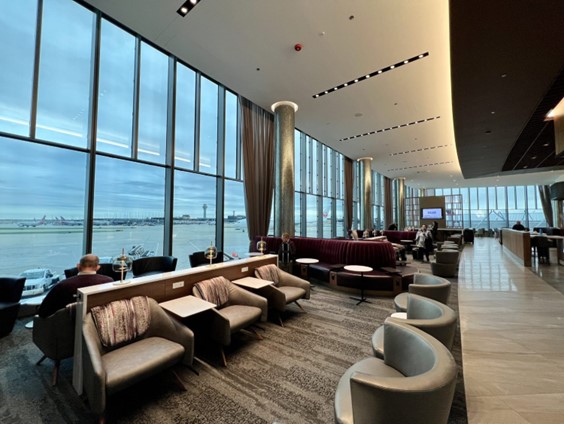 View Smart Windows at the Delta Sky Club at Terminal 5