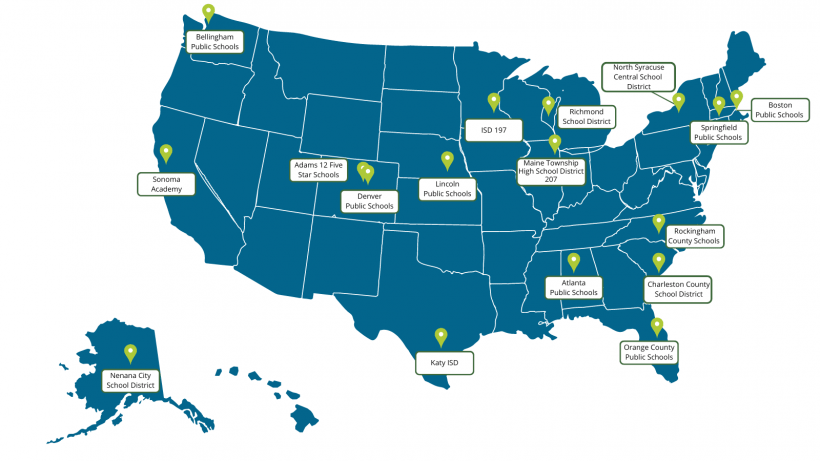 17 school districts DOE
