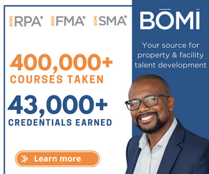 BOMI FM certifications 400,000